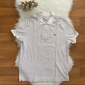 Lacoste striped polo